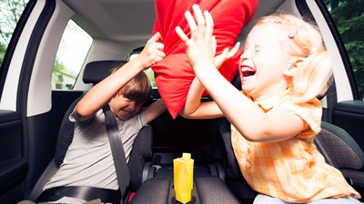 ילדים משתוללים ברכב
