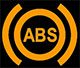 סמל נורית התראה ברכב תקלה במערכת ABS
